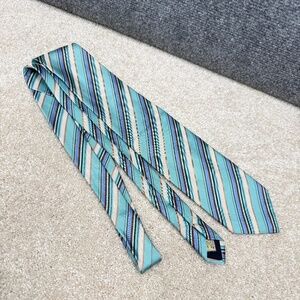 Altea Milano Necktie striped silk tie Men's 3.5" x 61" Italy